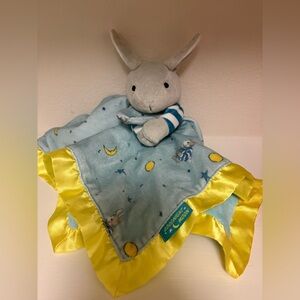 Barnes & Noble Light Blue and Yellow Bunny Lovey